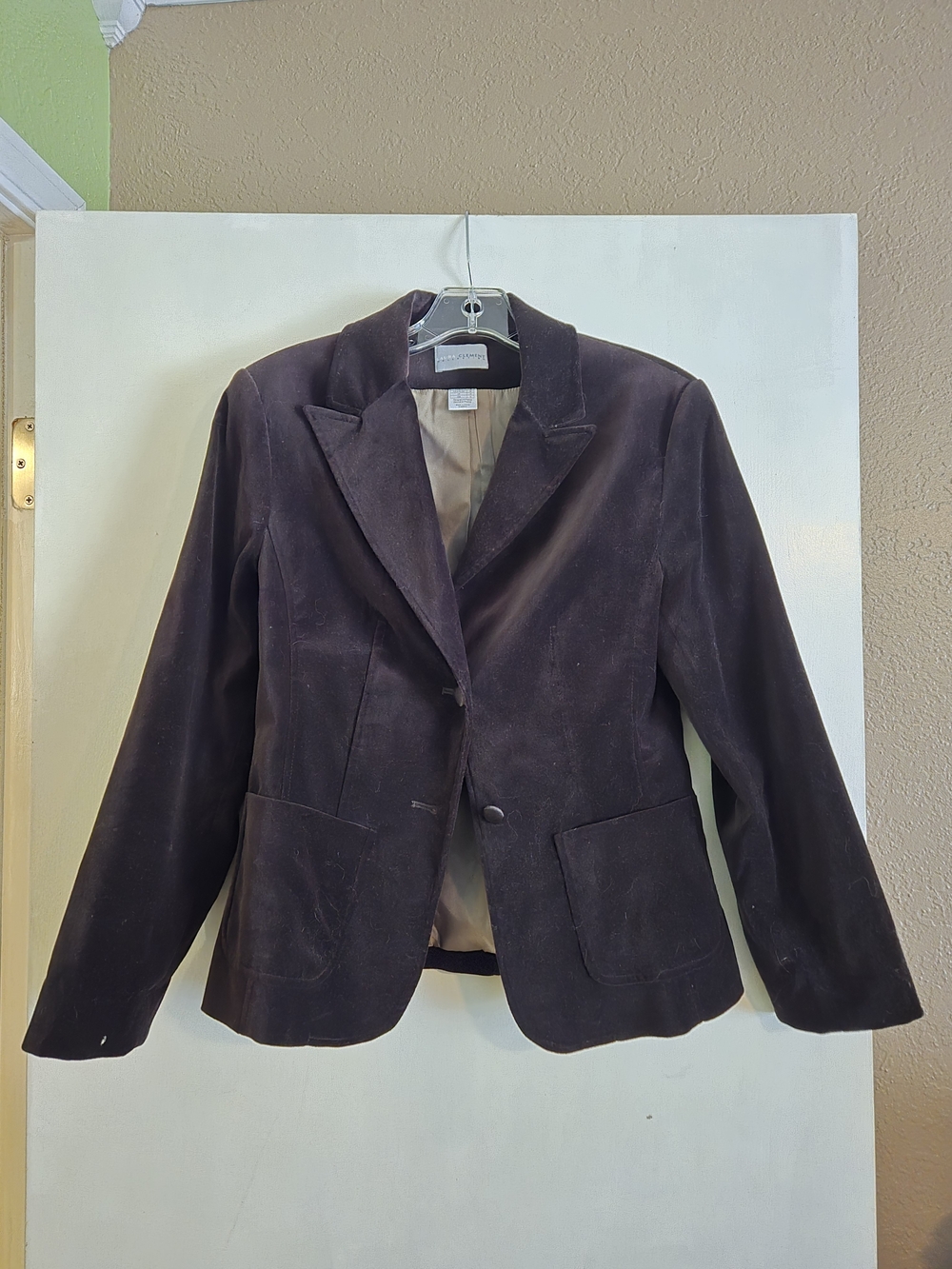 Tailored Dark Brown Suede Blazer Jacket